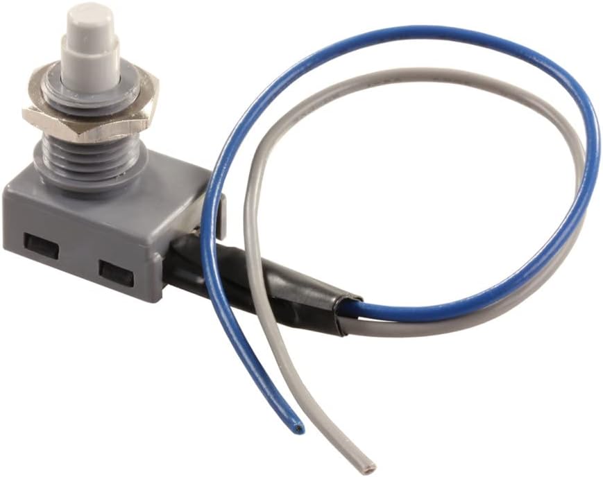 JR Products 13985 12V Push Button On/Off Switch