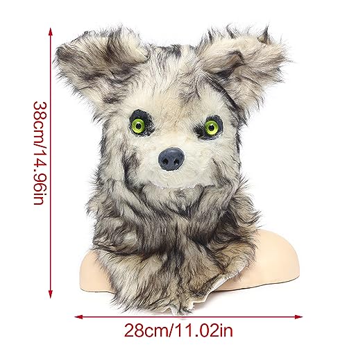 Máscara de lobo para asustar en el túnel del terror y eventos de Halloween 4