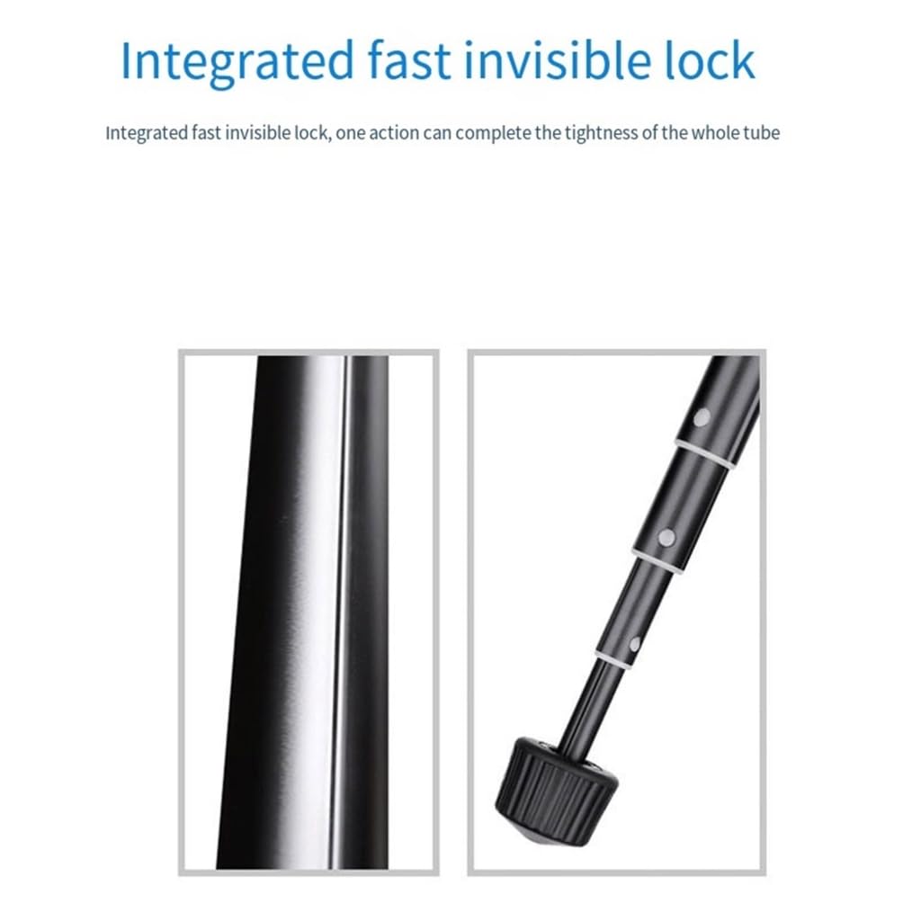 Mini trípode de aluminio de 20 pulgadas con cabezal de rotación ajustable de 360 grados y 28 mm para cámaras DSLR y fotografía móvil