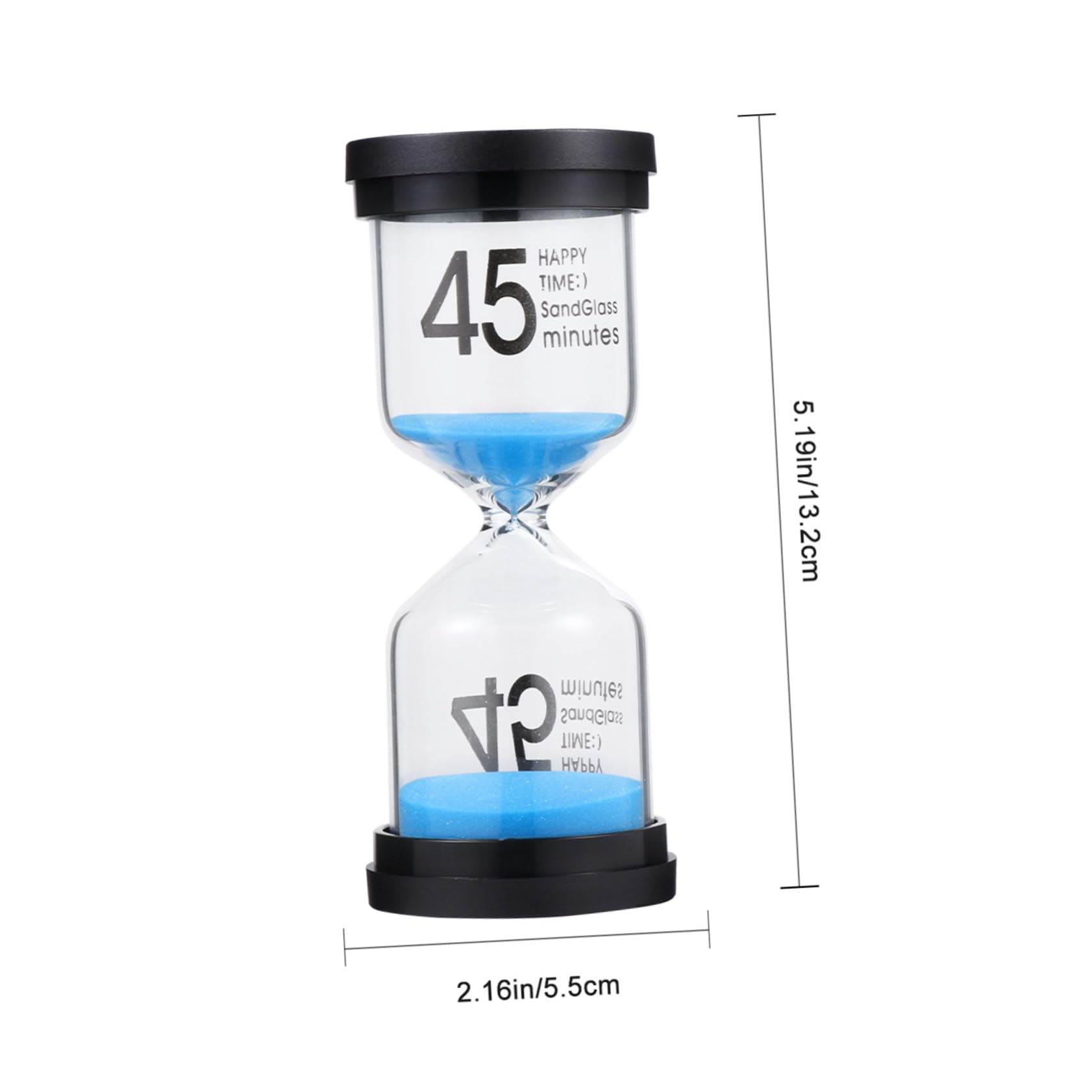 STOBAZA Reloj De Arena Temporizador De Sobremesa 15/30/45 Minutos Estándar Plástico Práctico para Uso Diario Oficina Hogar Juego De 3 Unidades