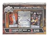 Leaf 2026 Metal Football Hobby Trading Card Box (4 Autographs Per Hobby Box)