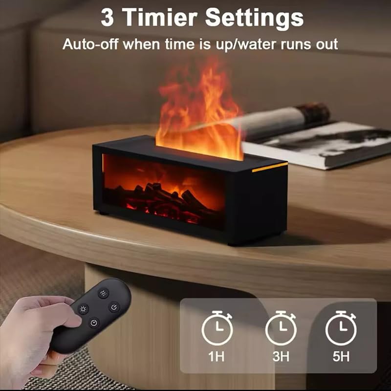 Difusor aromático eléctrico Fireplace Flame Oil Aroma Diffuser miniatura 3