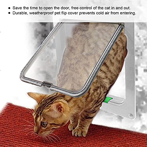 Porta para animais de estimação com vários modos de bloqueio, portão removível para animais de estim