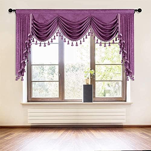 valance with curtains