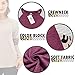 Plus Size Tops for Women Long Sleeve Tunic Leopard Print T-Shirt Wine-Red 18W