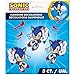 Sonic Birthday Party Supplies Bundle includes 1 Happy Birthday Paper Banner 6.25ft, 3 Hanging Swirl Decorations, 1 Dinosaur Sticker Sheet