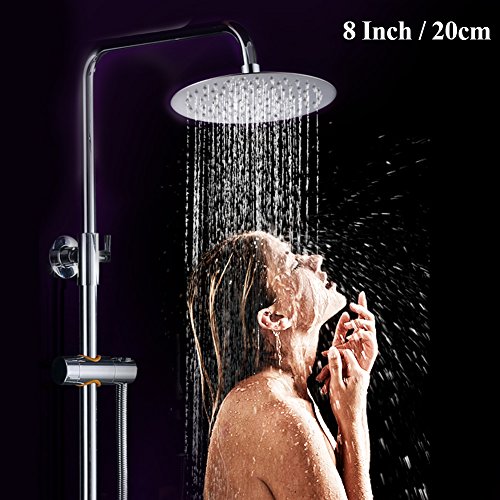 JTDEAL Alcachofa de Ducha Universal, Cabezales de Ducha de Mano 300 Agujeros,30% de Ahorro de Agua,Alta Presión, ABS Construido (Plata)