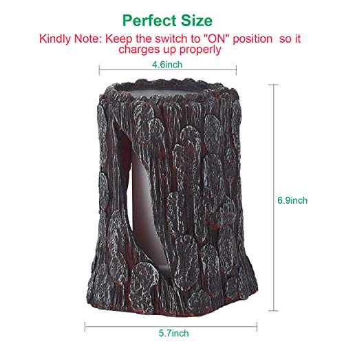 Tonulax Solar Lights Outdoor,Stump On Fire Torch Lights,Flickering Flame Lantern Lights,Solar Powered Landscape Decoration Lighting For Garden Patio Pathway Deck Yard Decor(2 Pack), Resin, Copper #TOP2