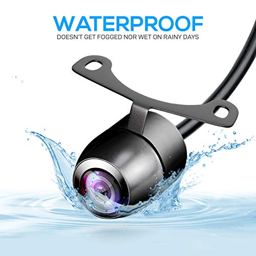 Image of Pyle Universal Front and Rear Dash Camera - 580 x 540 Pixels Compact Mini Car Backup Camera with Night Vision, Waterproof IP-68, 170 Adjustable Viewing Angle, Reverse & Rearview Parking Assistance