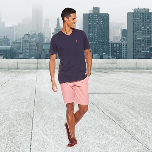 Image of U.S. Polo Assn. Men's Solid V‑Neck T-Shirt
