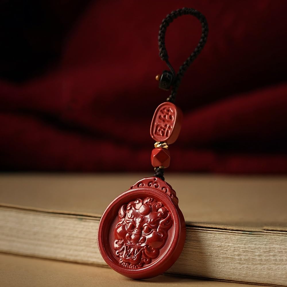 Breloczek do Samochodu Cinnabar Pixiu Men And Women's Zodiac Year Gift Car Keychain Backpack Pendant Portable Decoration