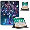 Funda giratoria para iPad Air de 11 pulgadas M3/M2, funda para iPad Air de 5ª/4ª generación con soporte para lápiz, giratorio de 360 grados, soporte ajustable y encendido automático para iPad Pro de