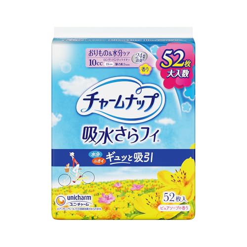 チャームナップ 吸水さらフィ ロング ピュアソープの香り 羽なし 10cc 19cm 52コ入