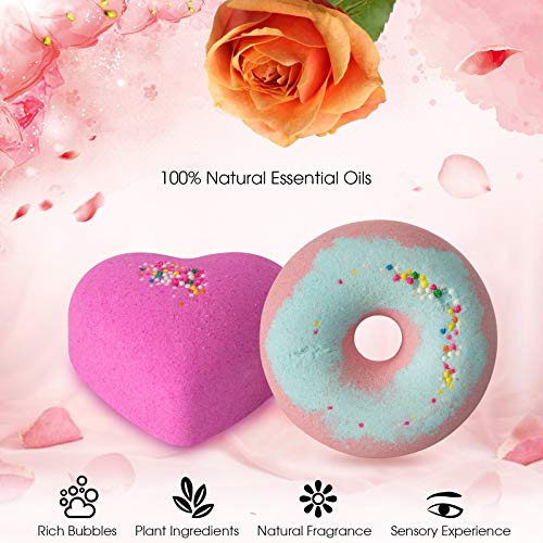 10 Bath Bombs for Kids, Bath Bomb Gift Set, Girls Bubble Bath Natural Bathbombs, Shea Butter Dry Skin Moisturize, Fizzy Spa for Her Mom Women Kid, Birthday Gifts - Image 5
