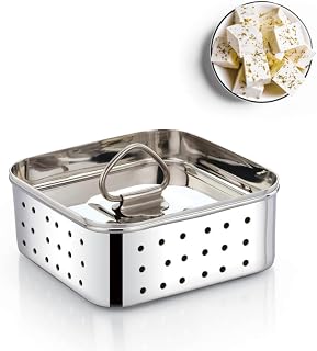 Ladiosa ® Paneer Mould Sprout Maker Paneer Maker Steel Tofu Steel Container Sprouts Maker Paneer Maker Strainer Stainless Price In India
