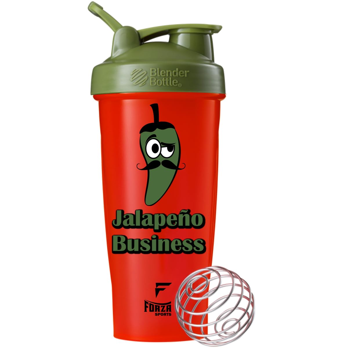 Blender Bottle x Forza Sports Classic 28 oz. Shaker - Dino Sore - Green
