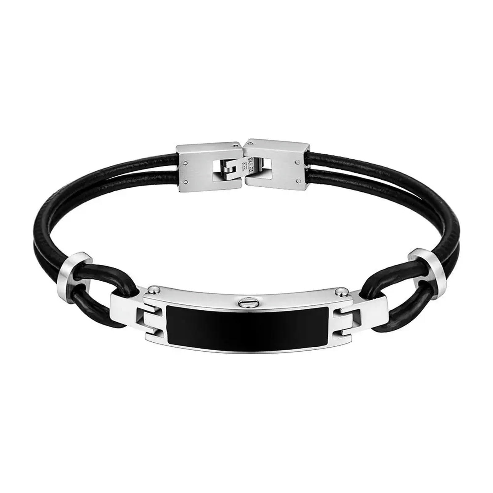 Bracelet de crémation pour cendres cube urne funéraire | Bijou souvenir unisexe 18 cm