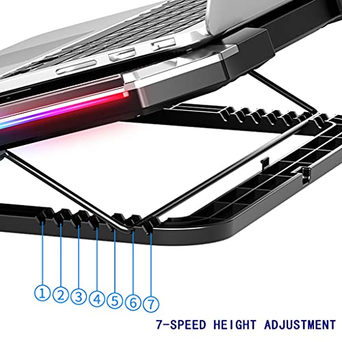 Cooler para Laptop Gaming con Seis Ventiladores LED RGB miniatura 7