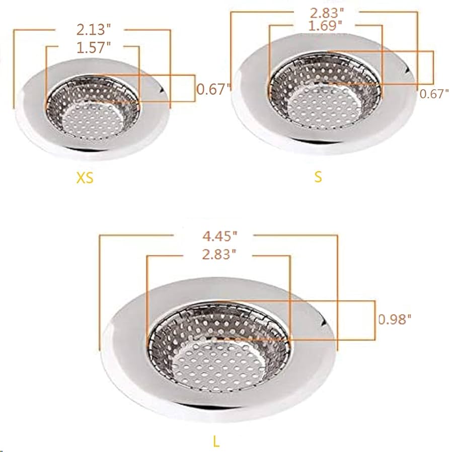 AMOYER Shower Drain Hair Catcher Shower Sink Drain Cover Gadgets Hair