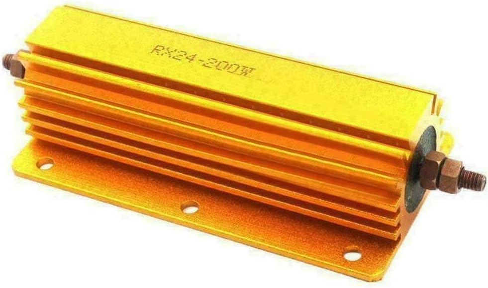 FABULETTA 200W Metal Shell Power Resistor Fixed Load Component for Tube Amp Dummy Test and Power Supply Use, 8 Ohm(4 Ohm 4R)