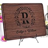 Custom Christmas Gifts for Couples 2025 – Personalized Engraved Cutting Board, Customized Walnut Charcuterie Board, Unique Wedding, Anniversary, Bridal Shower, Housewarming, and Engagement Gift Idea