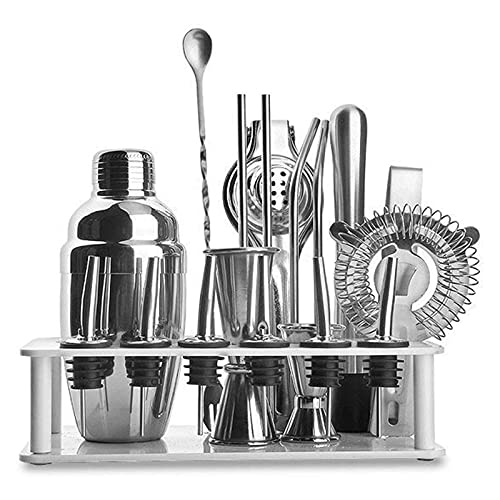 Kit Bartender 14 Piezas Coctelera Acero Inoxidable