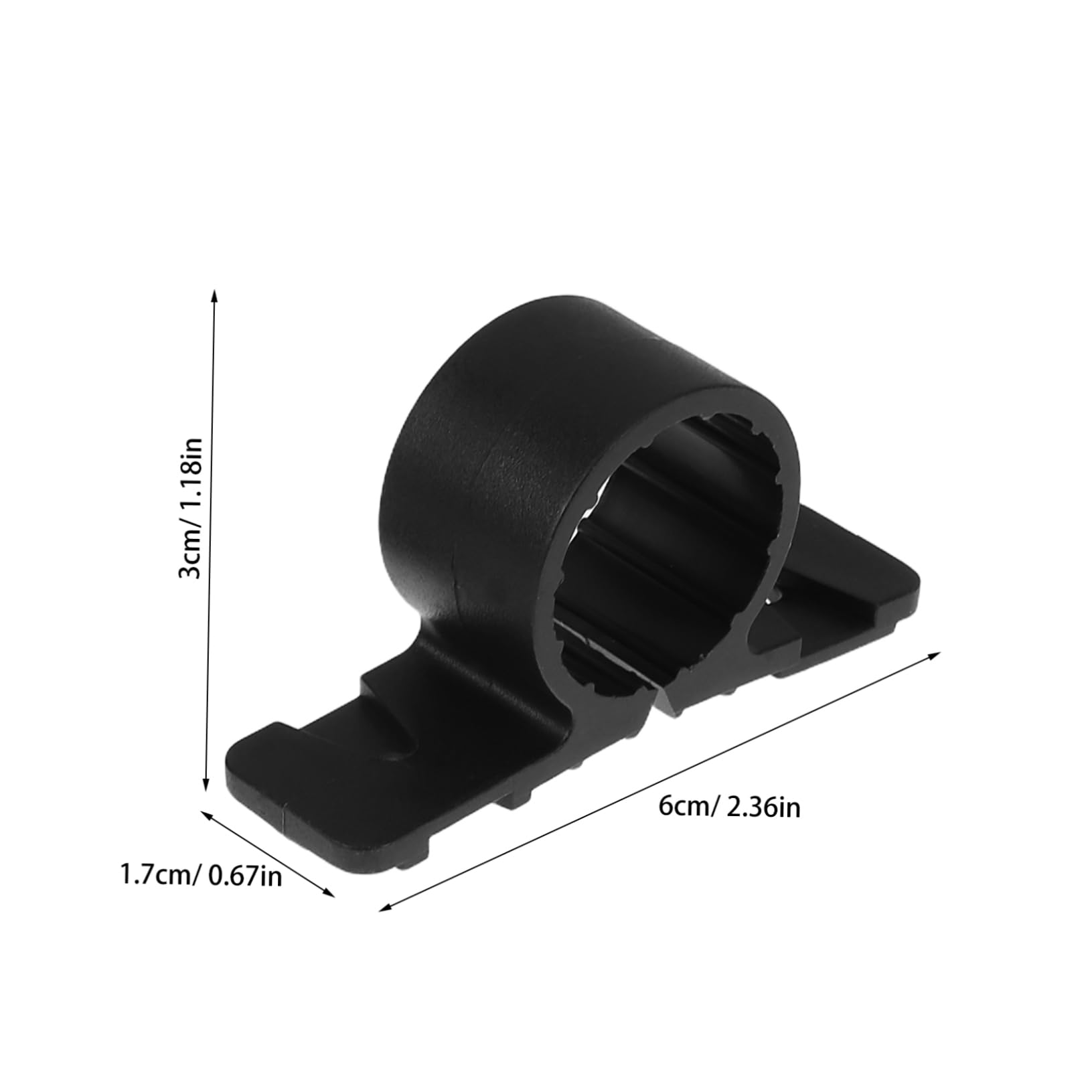 Soportes de Tubería Pex de Plástico Negro 3/4 Pulgadas, 50 Piezas | Montaje en Pared y Techo, para Proyectos de Plomería y Obra Comercial, Formato a Granel