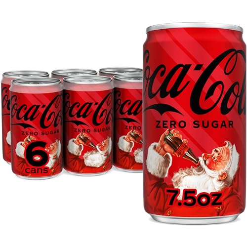 Coke Zero Sugar Mini-Can 7.5 fl oz, 6 Pack (Package May Vary)