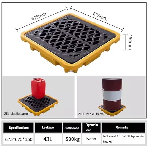 Bac de rétention modulaire en polyéthylène pour demi-fût de garage - 3