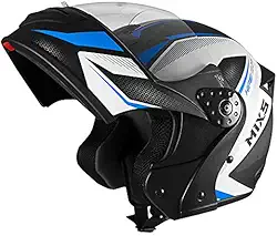 Capacete de Moto Mixs Gladiator Neo Brilhante Escamoteavel Articulado Robocop Rosa