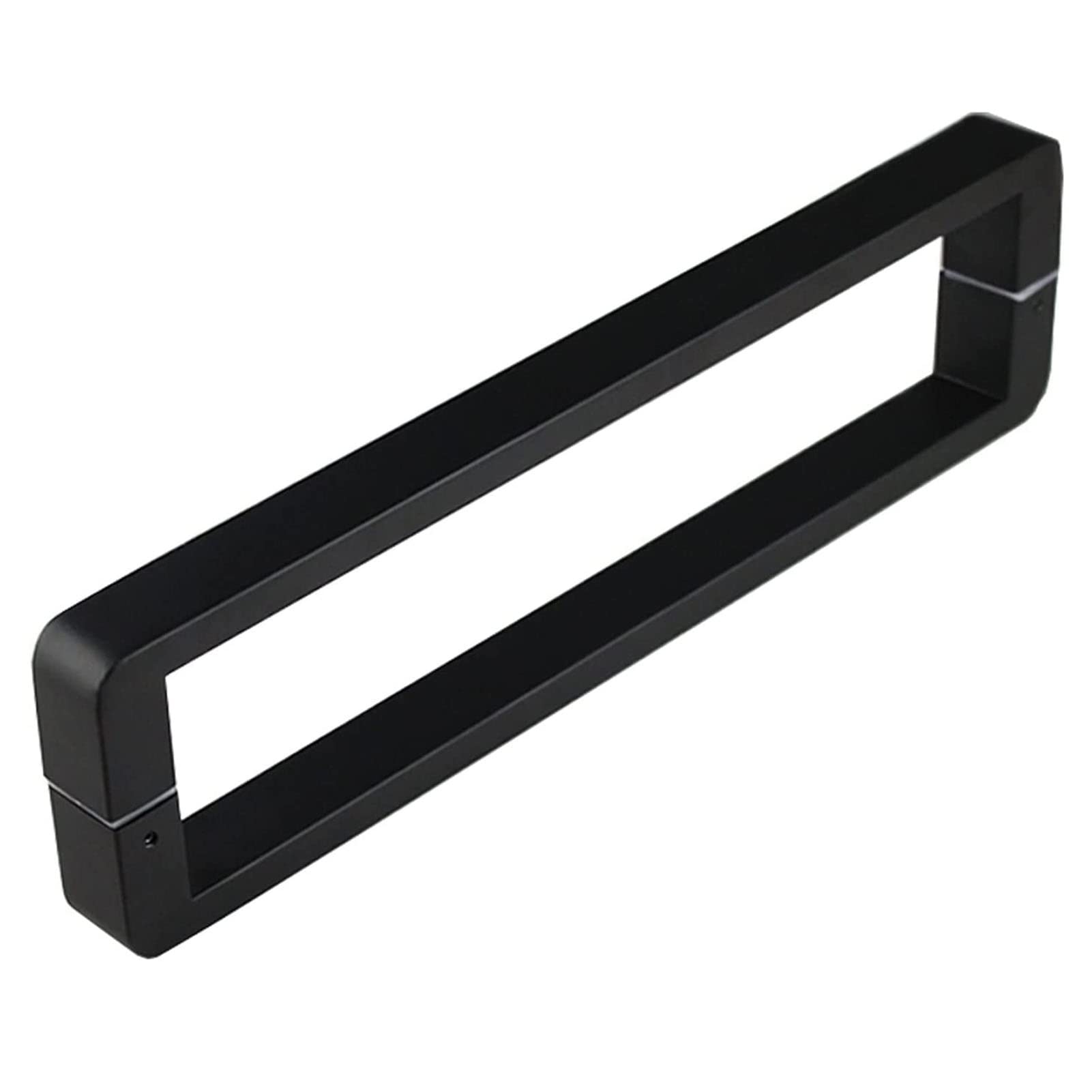 GYRAZXS Modern Stainless Steel Door Handle 48.8" Square Flat Design for Bathroom Barn & Sliding Doors Sleek Black Finish (L: 94cm x 90cm)