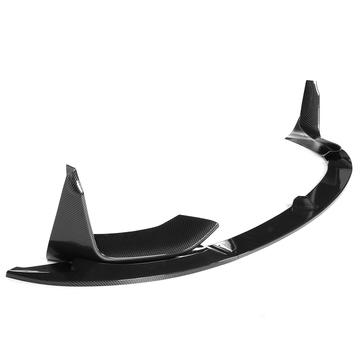 F80 Frontspoiler, Auto Frontstoßstange Spoilerlippe Diffusor Body Kit + Seitensplitter Schürzen Flaps Guard Für BMW F80 M3 F83 F82 M4 2015-2020,Carbon Fiber Look