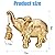 ZJ Whoest Elephant Statue. Gold Elephant Decor Brings Good Luck, Health, Strength. Elephant Gifts for Women, Mom Gifts. Decorations
