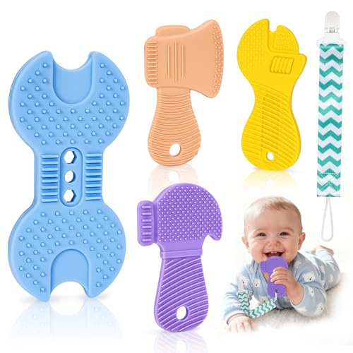 Baby Teething Toys, Teethers for Babies 3-18 Months, Teether Tools