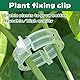Durdiiy 50 Stück Pflanzenclips, Pflanzenklammern Tomatenclips zur Unterstützung und Befestigung von Pflanzen, Pflanzenclips Rankhilfen Pflanzen Clips Blumen klammern für Gemüse Pflanzen Befestigung