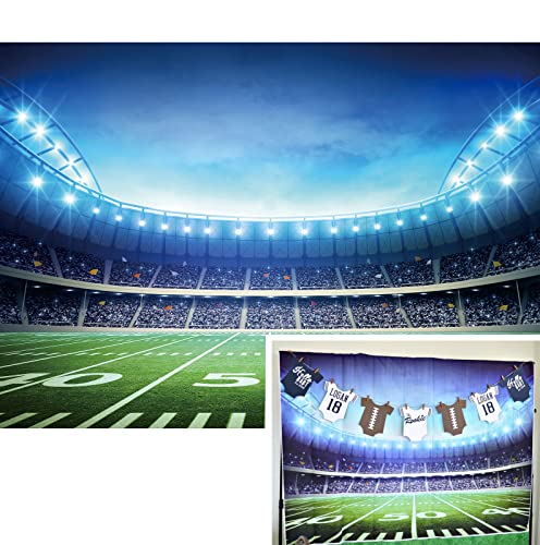 Fondo fotográfico 7x5ft campo de fútbol americano miniatura 1