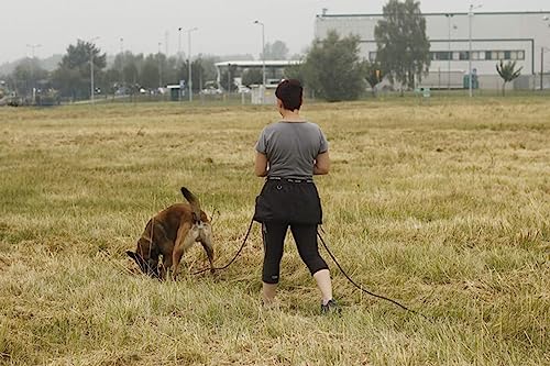 Dingo Gear Trainingsgürtel L 80-105 cm Arbeitskirt Schutzbekleidung Agility Trainer Helfer Ipo Sporthund Schwarz S02567
