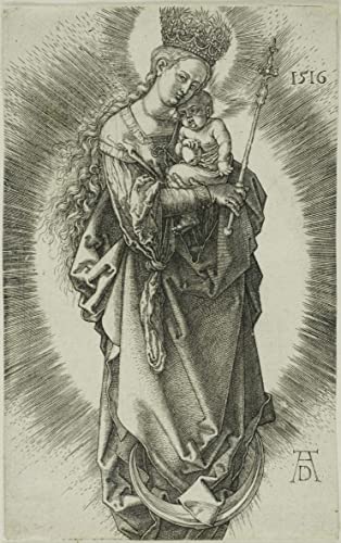 Lienzo de La Virgen de Durero de 60x90cm con detalles artísticos en alta resolución para pared