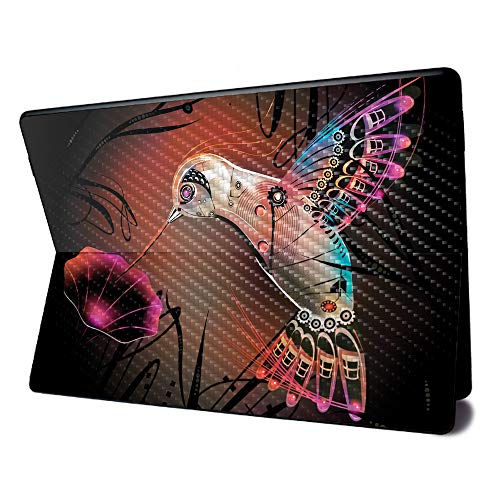 Image of MightySkins Carbon Fiber Skin for Microsoft Surface Pro X - Cyborg Nature | Textured Carbon Fiber Finish | Easy to Apply, Remove, and Change Styles | Made in The USA