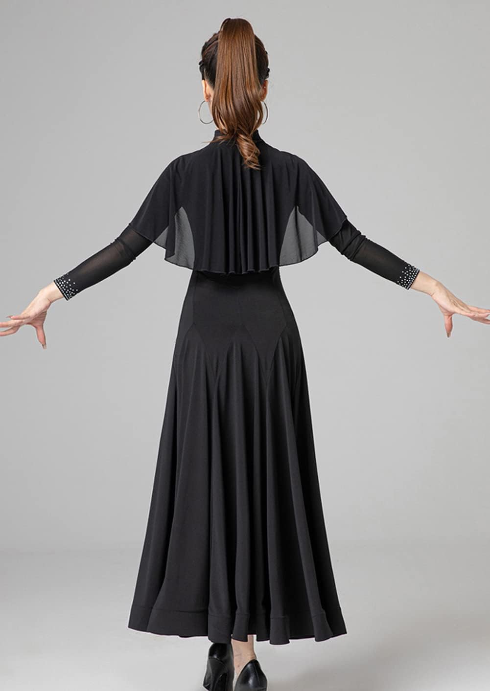 フリンジ スパンコール ダンス衣装 トップス ショート丈 ノースリーブ