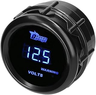 MOCNT Medidor Voltaje 2" 52mm Medidor voltímetros del Coche Azul Luz Digital 8-18V Voltaje Indicador de Calibre Instrumentos Volt