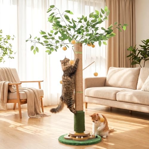 Tall Cat Scratching Post 51 Inch, Cat Scratching Post for Indoor ...