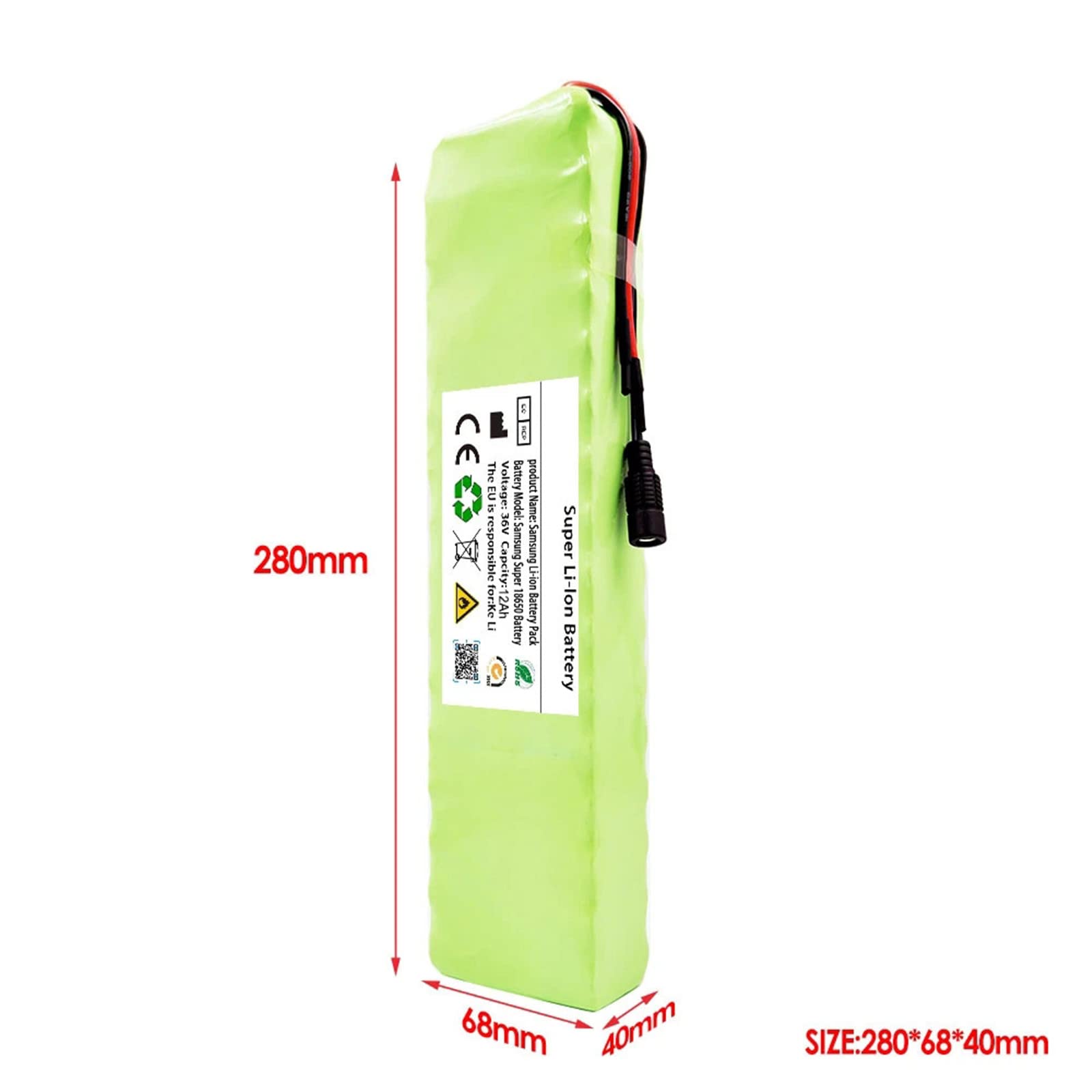 Ebike Battery 36V Lithium Battery,36V 12Ah/15Ah Lithium Battery