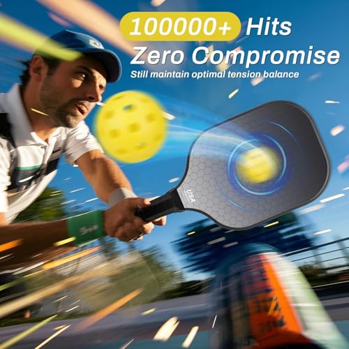 99.9% T300 Carbon Fiber Lightweight Pickleball Paddles Set of 2 Indoor Outdoor Games Equipment Beginner Intermediate Pro Sports Accessories Gifts