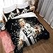 Meet Ensemble De Literie Housse De Couette Football Cristiano Ronaldo 3 Housses De Couette/Taies d'oreiller, Simple, Très Grand Lit, 80% Polyester 20% Coton (Style 02,140x200cm(1.2MBed))