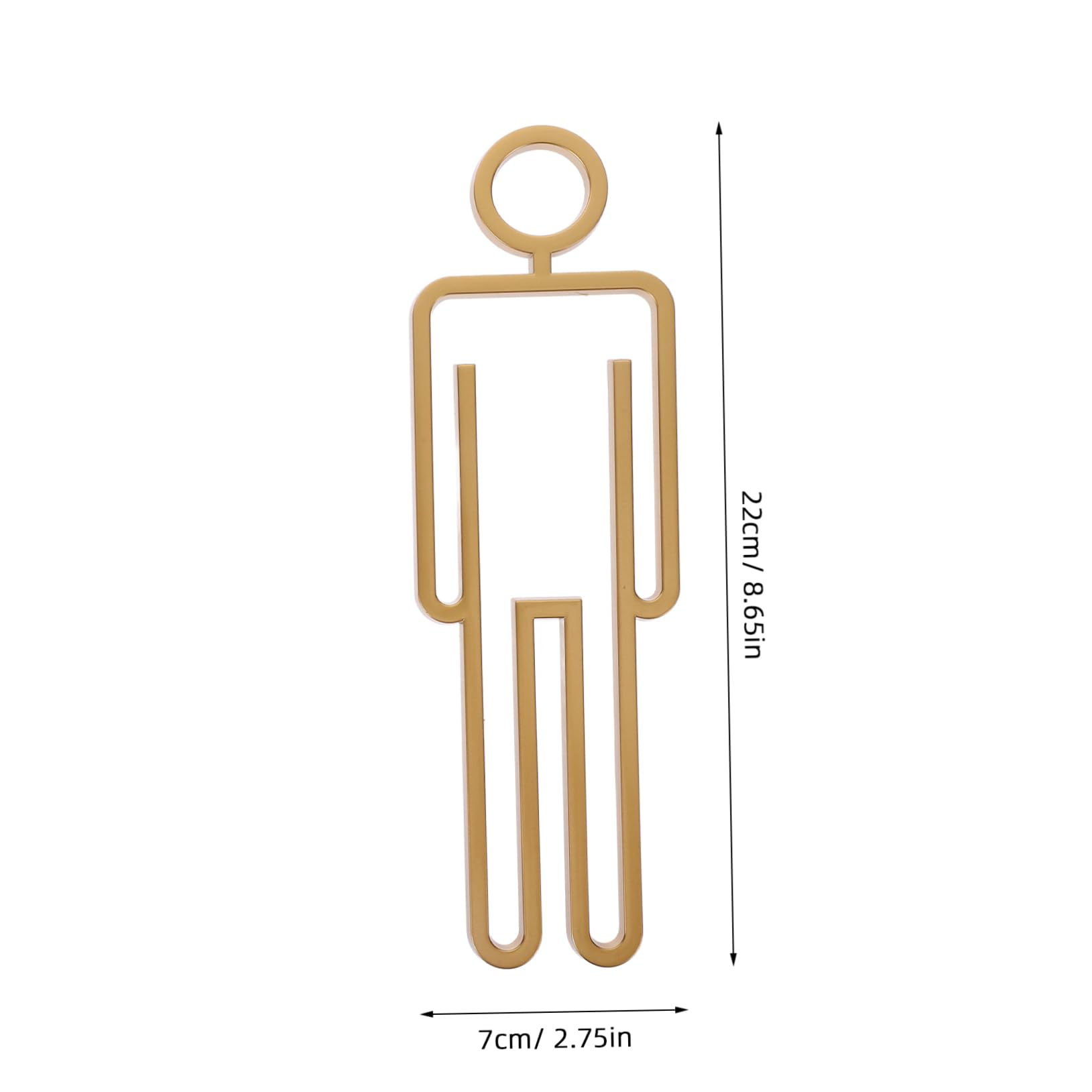 OUNONA Toilet Identification Sign Restroom Door Decor Washroom Sign Men's Women's Restroom Easy Install