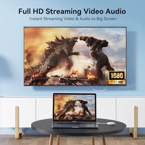 Transmissor USB C e receptor HDMI, extensor HDMI 2.4G/5G com porta PD 3.0, streaming de vídeo e áudi