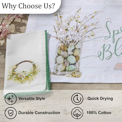 Servilletas de Tela Pack x4 Park Designs Florales Verdes miniatura 6