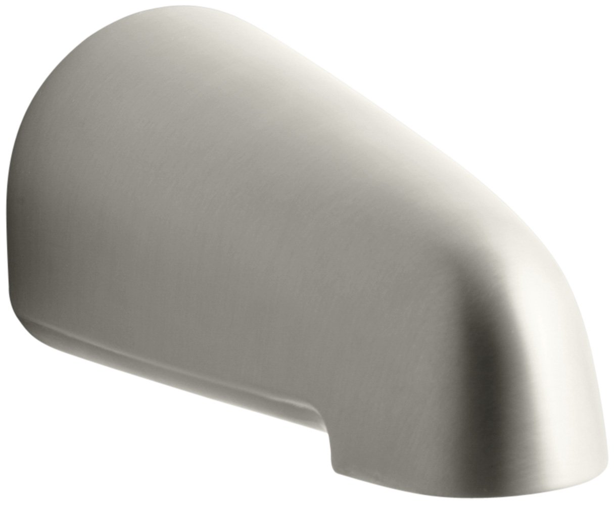 Kohler K-373-S-BN Devonshire 4.4375" Non-Diverter Spout with Slip-Fit Connection, Vibrant Brushed Nickel
