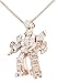AFFY - Ciondolo a forma di trasformatore in argento Sterling 925 placcato in oro massiccio 18 kt (1,25 cttw) e Argento placcato oro rosa 18 ct, cod. M-CSP27631-RG